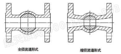 全通徑結(jié)構及縮徑結構